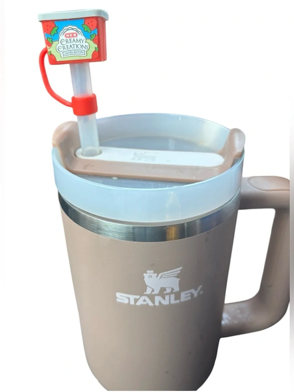 Straw toppers & straws 2 total HEB NEW NWT fits stanleys